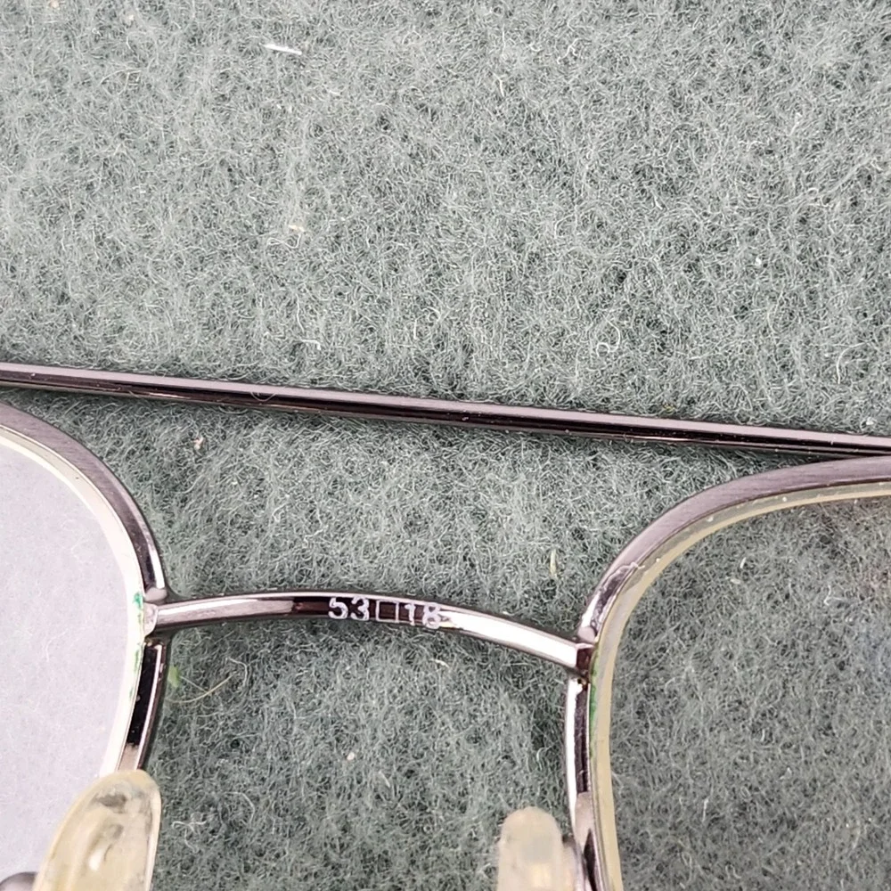 Vintage Marchon Aviator Eyeglasses‎ Silver Color Frames